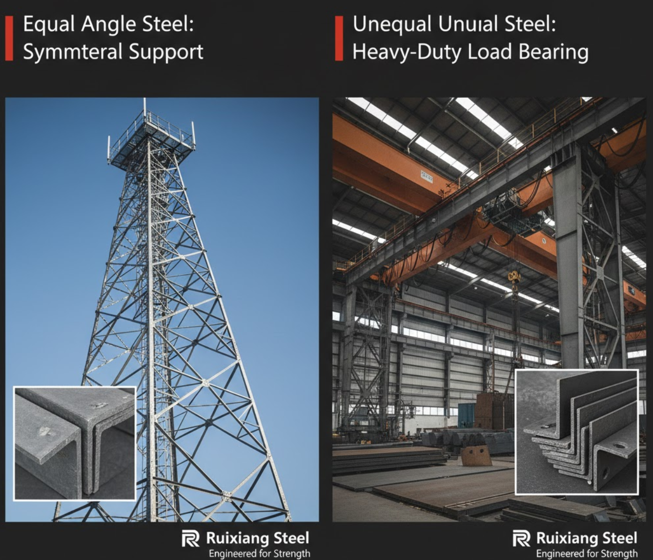 Actual applications of Angle Steel in industrial racking and frameworks